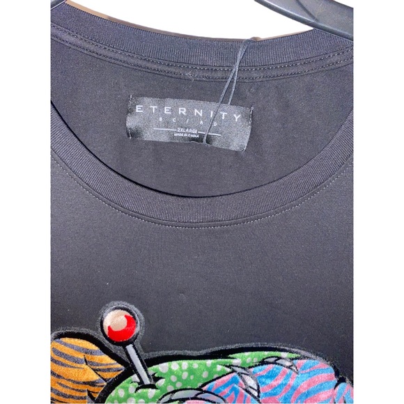 Eternity Outfit Mens T Shirt & Sweat Pants 2X Black Bear Multi Short Sleeve Crew - Picture 7 of 16